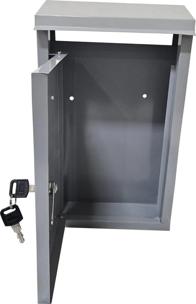 Cutie postala metalica cu 2 chei HouseXL® MailBox, Pentru interior si exterior, Dimensiune 37X22X10 cm, Vopsita in camp electrostatic, Tabla groasa,