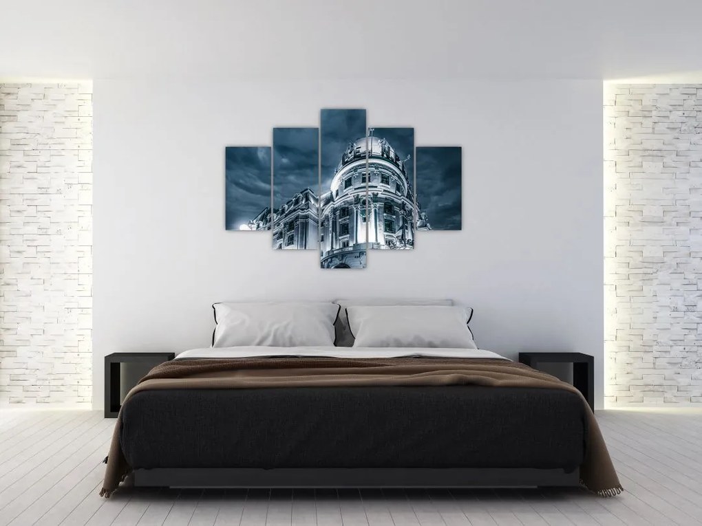 Tablou cu arhitectură în întuneric (150x105 cm)
