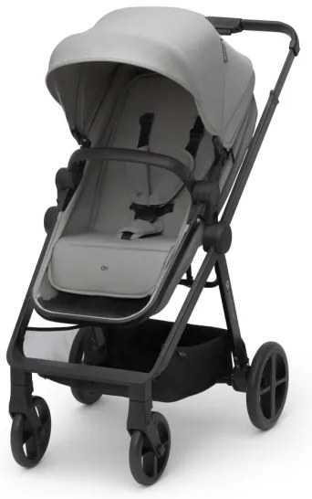 Cărucior de copii combinat 3 în 1 KINDERKRAFT NEWLY Moonlight grey + scaun auto MINK PRO