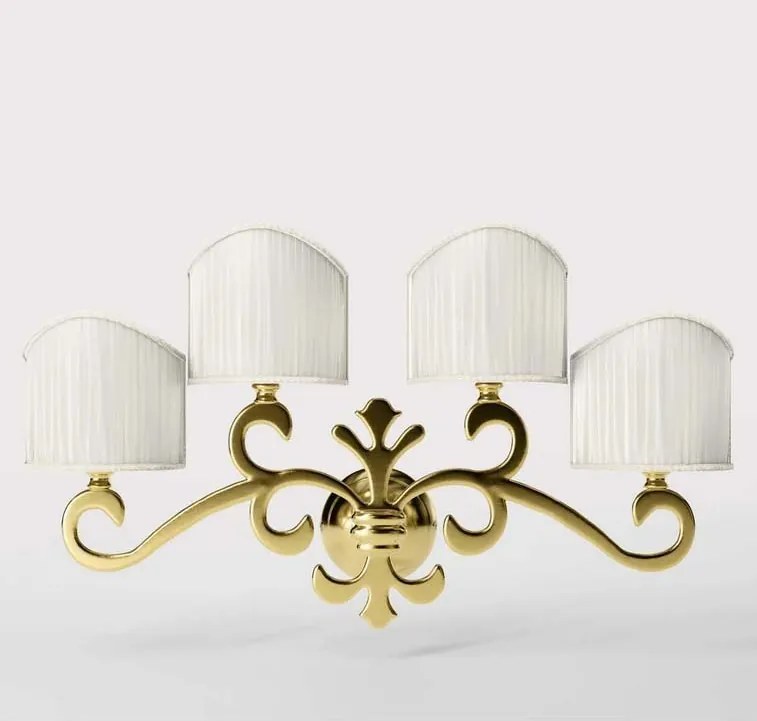 Aplica de perete stil clasic italian din alama Giglio
