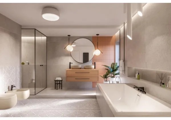 Baterie de cadă cu 4 orificii KFA Armatura 5535-210-81 MOKAIT alamă/negru mat