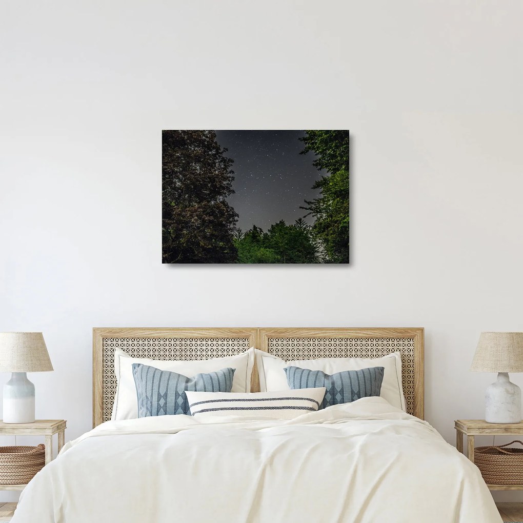 Tablou pe sticlă cu cerul nocturn (70x50 cm)