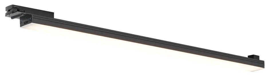 Plafonieră modernă neagră pentru sistem de șină monofazat 15W 1180 lm 2700-3800K - Iconic Tsiri