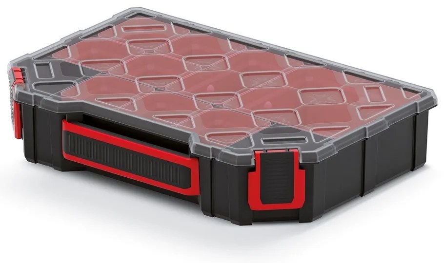 Organizator 28,4 × 19,5 × 6 cm, cutii, negru