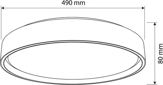 Brilagi-LED Corp de iluminat dimabil NANCI, LED 60W, 230V, 3000-6500K, Ø49 cm, alb + telecomandă