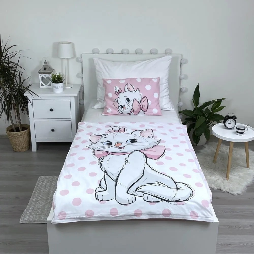 Lenjerie de pat pentru copii din bumbac pentru pătuț 100x135 cm Marie Cat – Jerry Fabrics