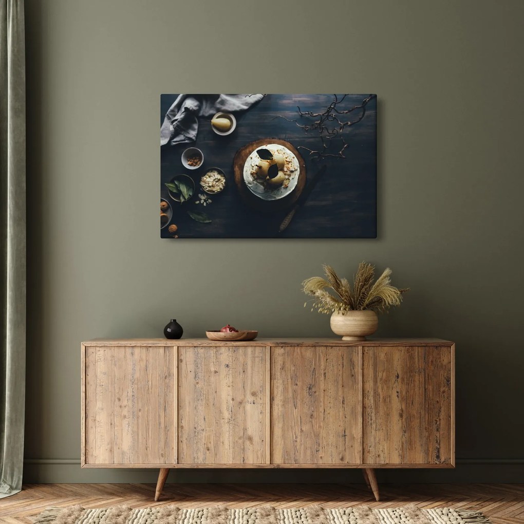 Tablou cu desert pe masă (90x60 cm)