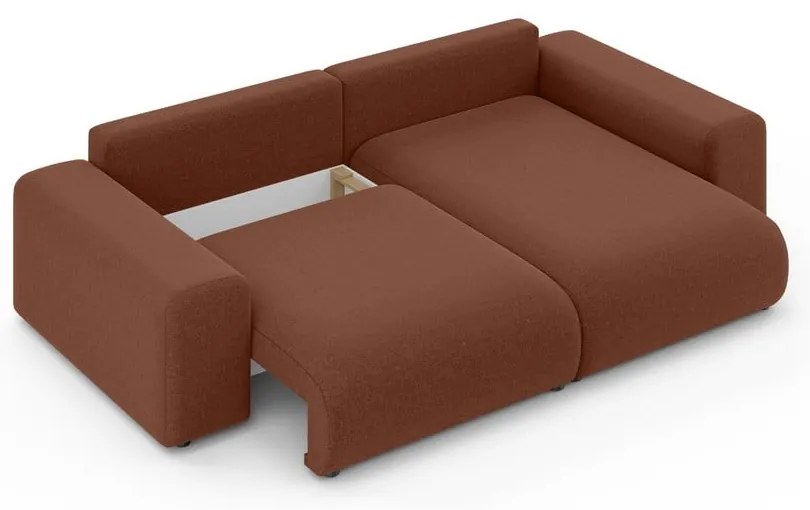 Colțar cărămiziu extensibil/cu spațiu de depozitare (cu colț variabil) Luma – Ropez