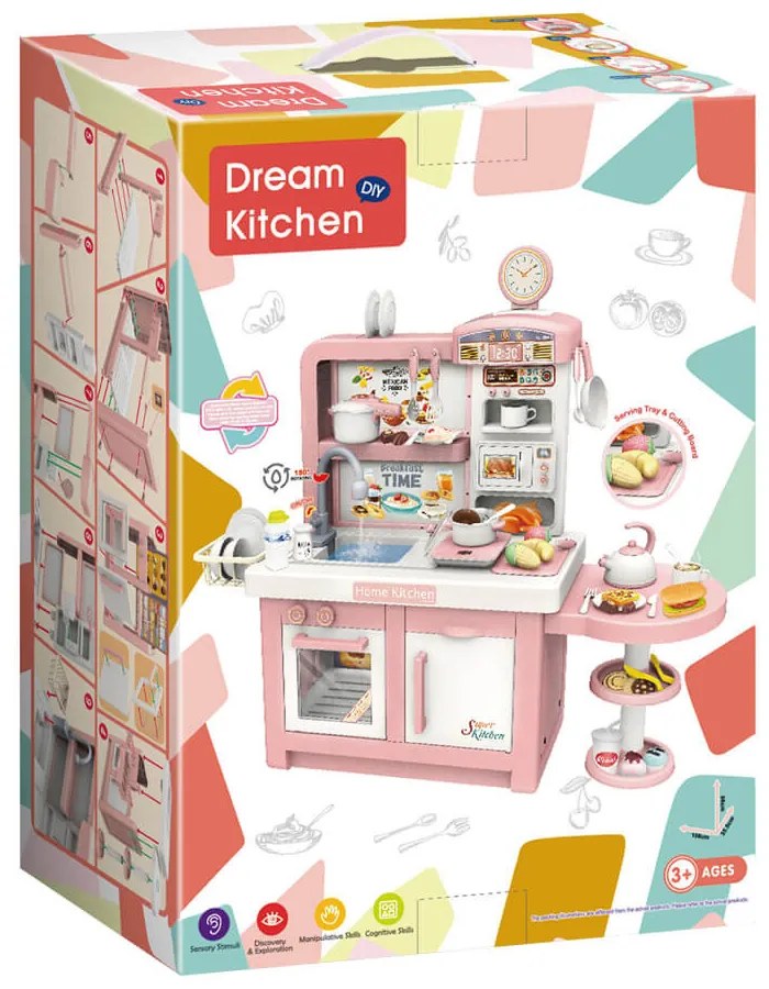 Bucatarie de jucarie vis, roz