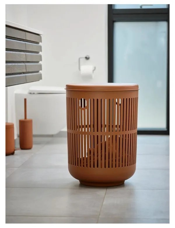 Perie de WC portocalie din gresie ceramică Ume – Zone