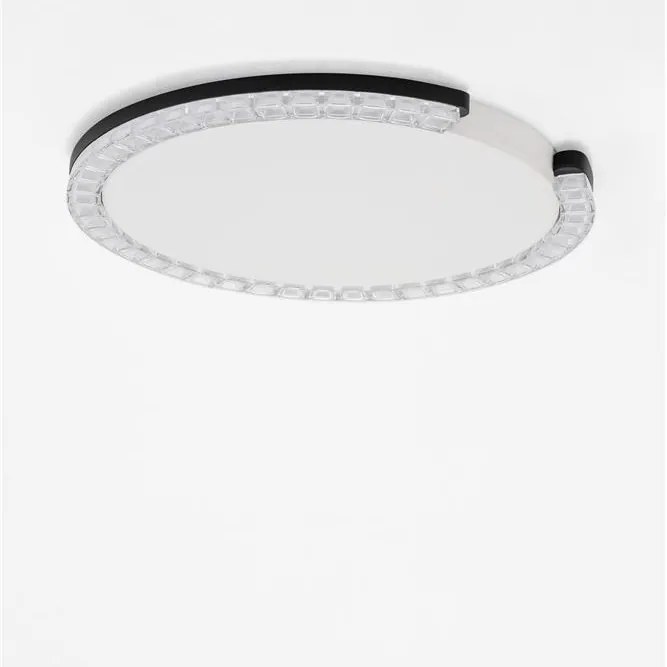 Plafoniera circulara aluminiu negru GREAMY D-46cm