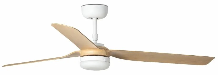 Lustra cu Ventilator si telecomanda PUNT M LED alb/artar