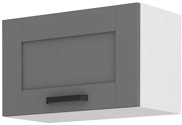 Dulap superior de bucătărie Lucid 60 GU 36 1F (dustgrey + alb). 1045548