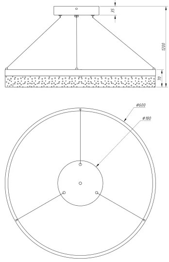 Globo 68225-36 - Lustră LED pe cablu SMITTY 1xLED/36W/230V