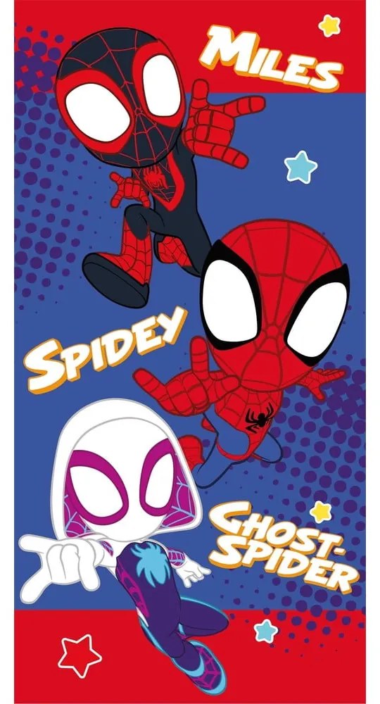 Prosop pentru copii roșu-albastru din bumbac 70x140 cm Spidey – Jerry Fabrics