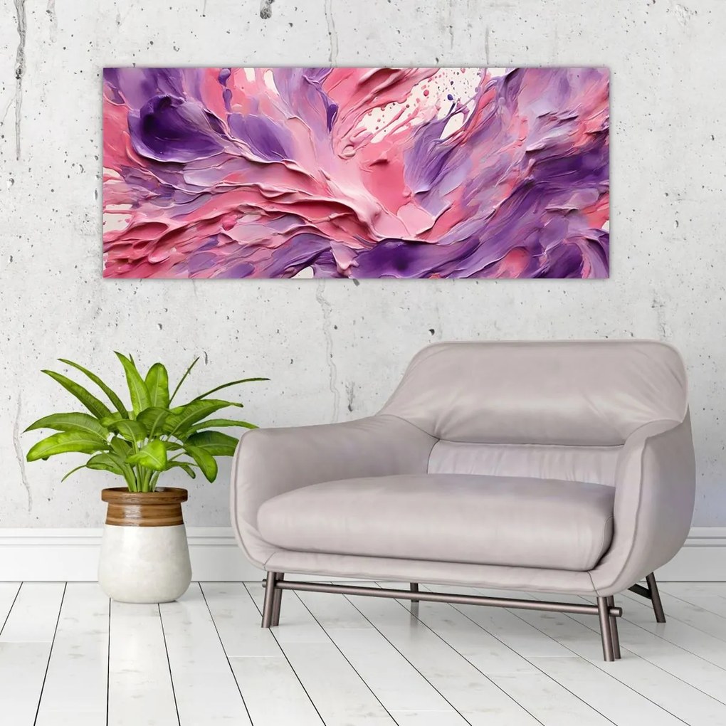 Tablou - Abstracție romantică (120x50 cm)