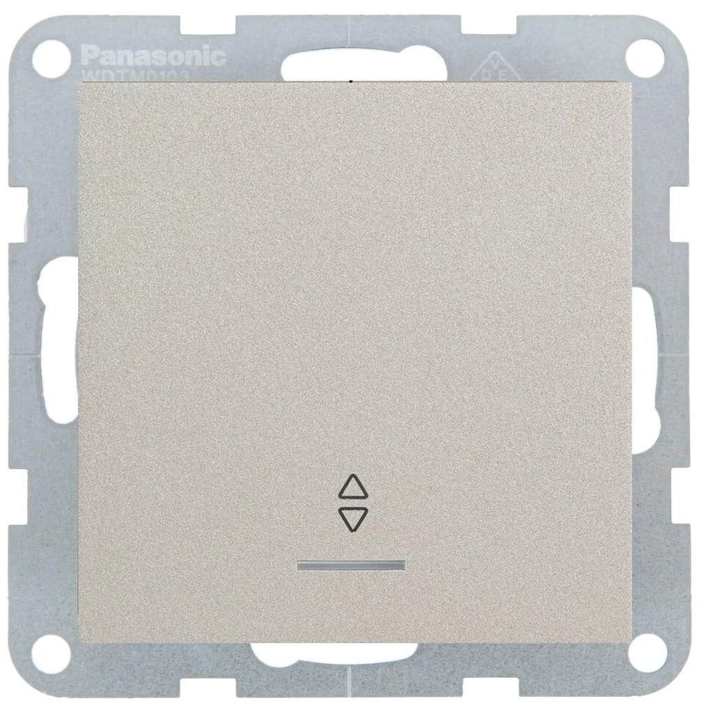 Intrerupator cap scara cu led 10A, IP20, Bronz, Panasonic Karre Plus 55