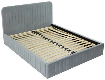 Pat matrimonial 140 cm Lentoa (albastru) (cu somieră) (cu sp. depozitare). Promo -17%. 1104164
