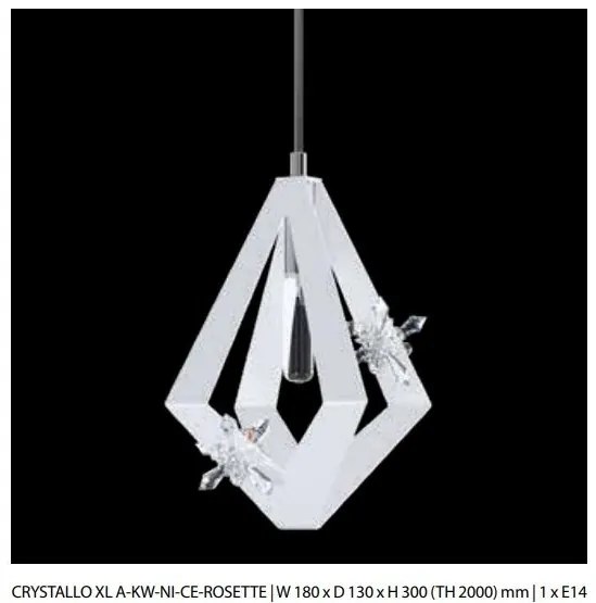 Pendul modern design LUX realizat manual CRYSTALLO XL
