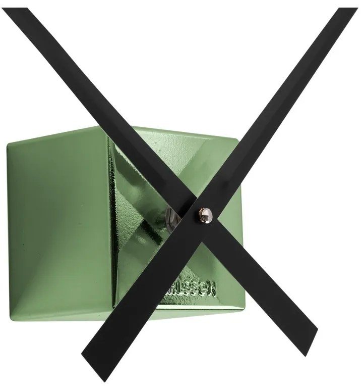 Karlsson KA5974DG ceas de perete design, verde,diametru 80 cm