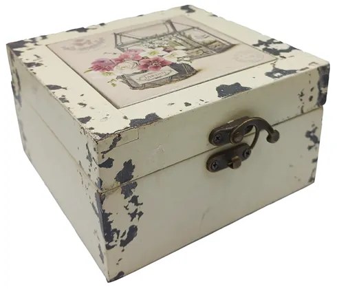Cutie de bijuterii JOSEPHINE, 20x20x10cm, Lemn