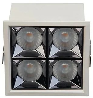 Corp incastrabil cu 4 spoturi LED Sandy White