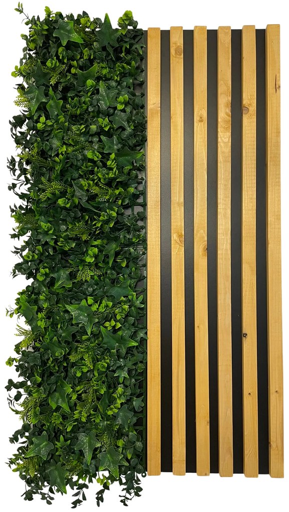 Cuier cu riflaje si iarba artificiala. Panou cu riflaje si iarba artificiala 100 x 55 cm