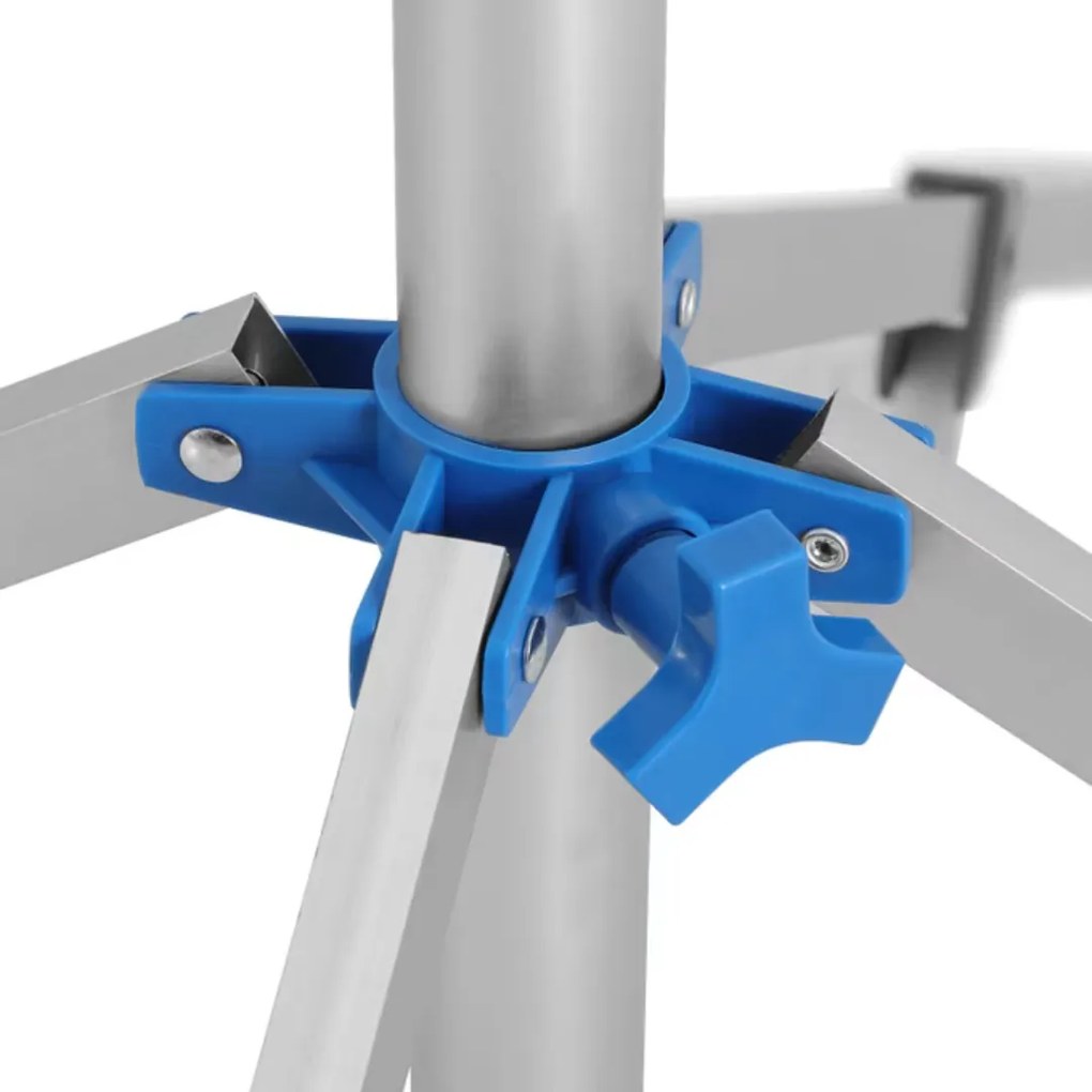 Stend de rufe din aluminiu FALCO, 103×168 cm, argintiu Monzana