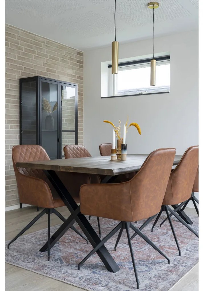 Lampă suspendată Paris, cupru, cablu textil 120 cm