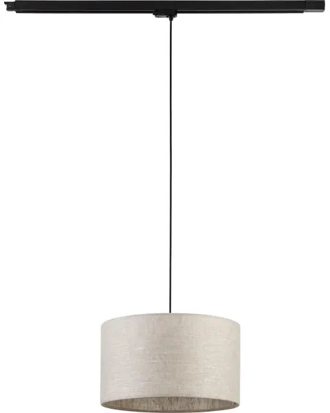 Lustră pe cablu pentru sistem de șină trifazic TRACER 1xE27/15W/230V d. 38 cm negru/gri