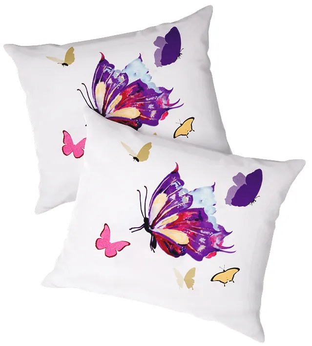 Set 2 huse de perna LILA BUTTERFLY 40x50 cm