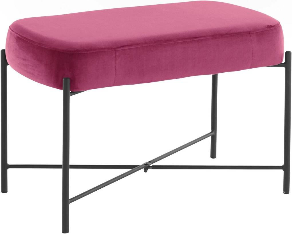 Banca Isis catifea bordeaux 67/37/42 cm