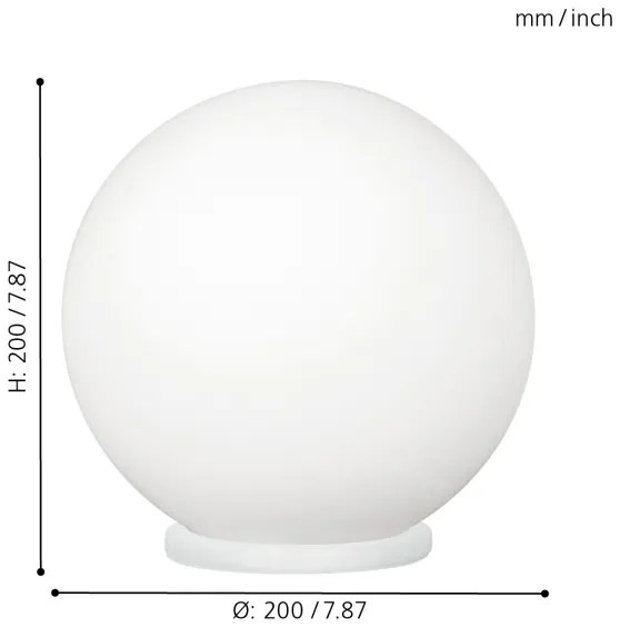 EGLO 85264 - Lampa de masa RONDO 1xE27/60W