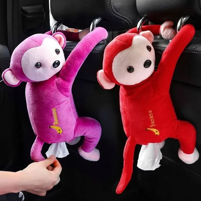 Zaparkorun Ambalaj pentru șervețele umede și batiste - maimuță - maro