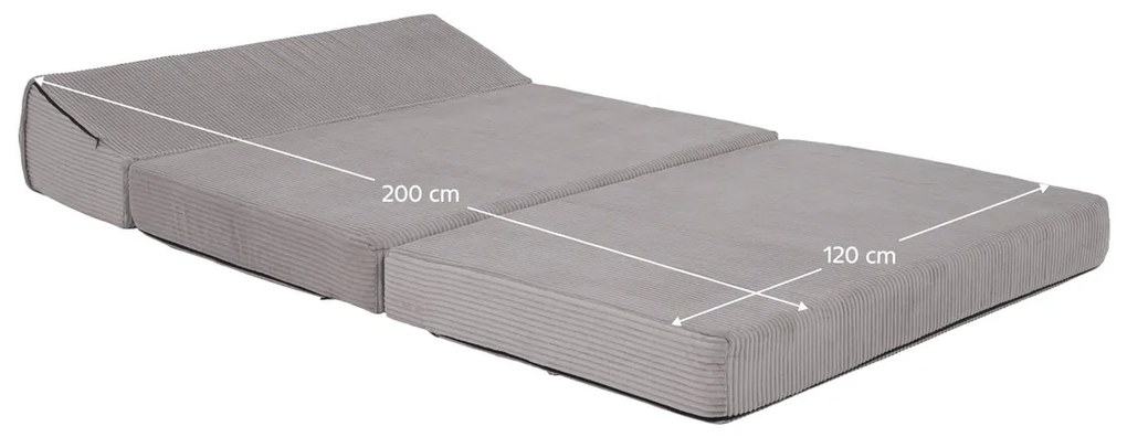 Scaun pliant/saltea VEDIS, gri