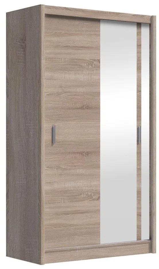 Dulap cu oglindă SABRINA 120x215 cm, stejar sonoma