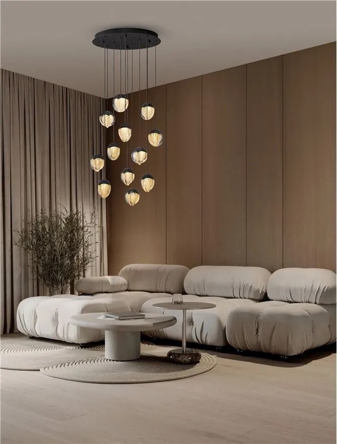 Lustra cu 12 pendule LED ALICIA