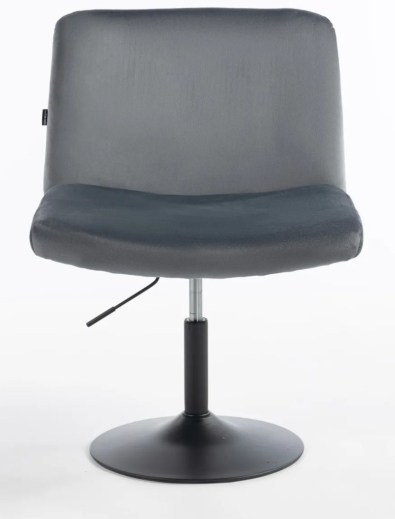 HR150N Scaun Grafit din Catifea cu Bază Neagră