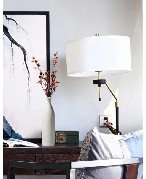 Vază ceramică albă, 46 cm