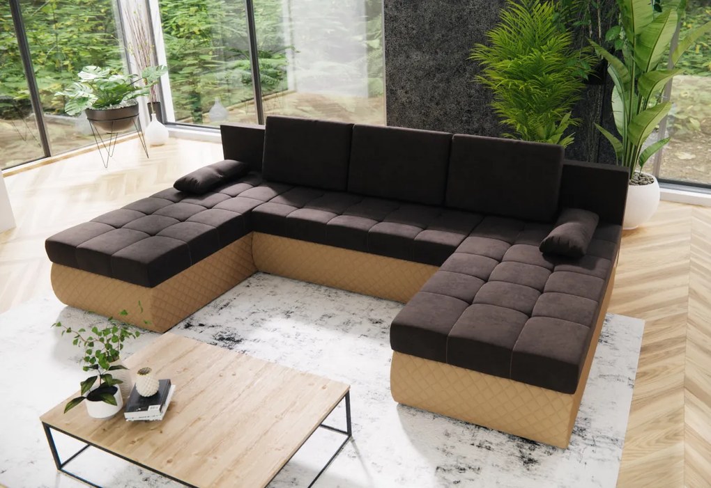 Expedo Colțar extensibil în formă de U AMPER, 293x85x148, microfazate 20/dolaro 100