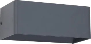 Brilagi - Aplică LED de exterior DONNANI, 7W, 230V, 20 cm, antracit, IP44