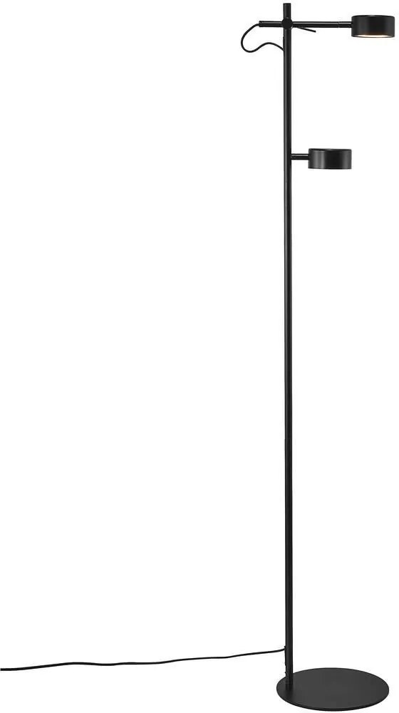 Nordlux Clyde lampă de podea 2x5 W negru 2010844003