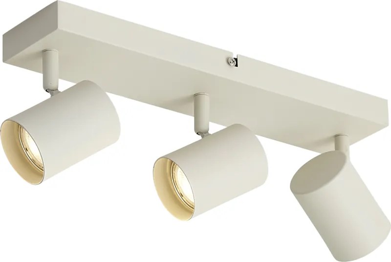 Spot modern de plafon bej cu 3 lumini reglabile - Jeana