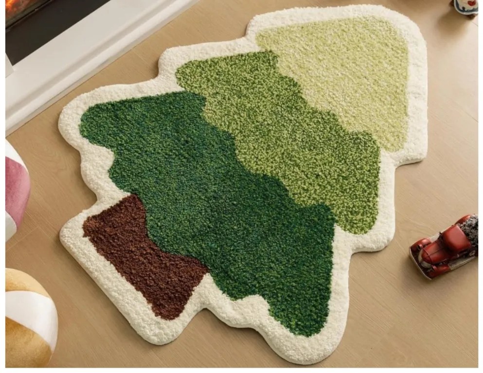 Covoras de Craciun SPRUCE antialunecare 37x57 cm, colorat