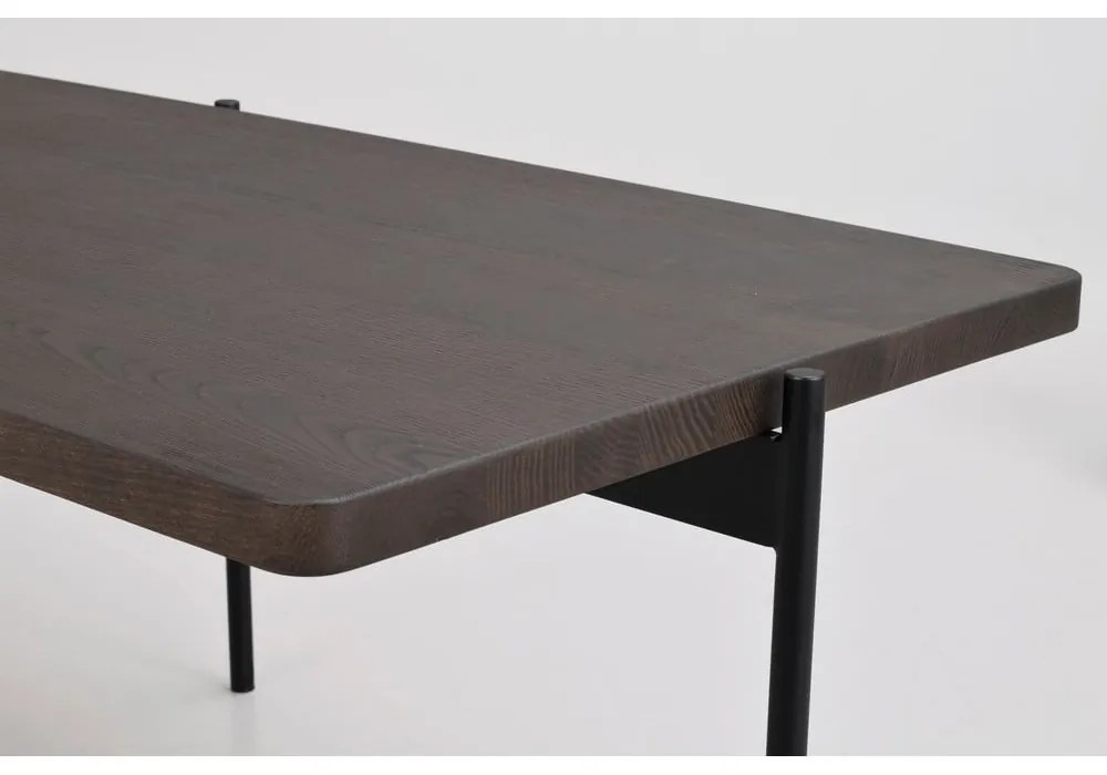 Măsuță de cafea din lemn de frasin Rowico Shelton, 145 x 60 cm, maro