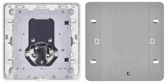 Comutator cu 2 butoane GoSmart Tuya alb