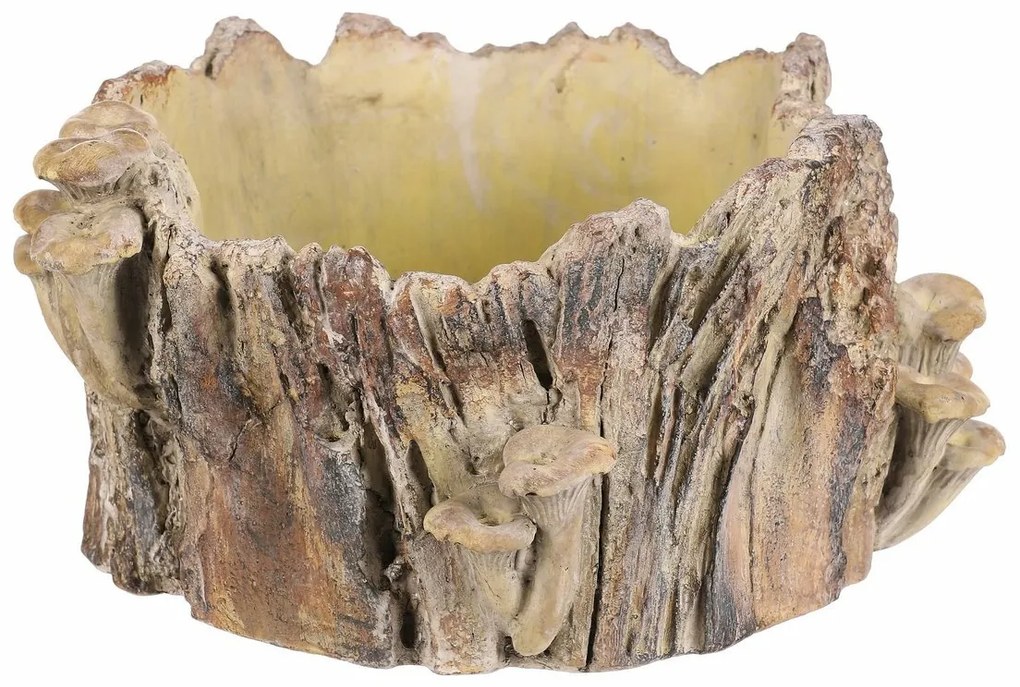 Husă din beton - ciot cu ciuperci, 32 x 29 x 16 cm, 32 cm