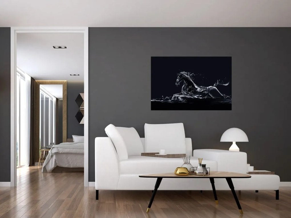 Tablou - Cal și apă (90x60 cm)