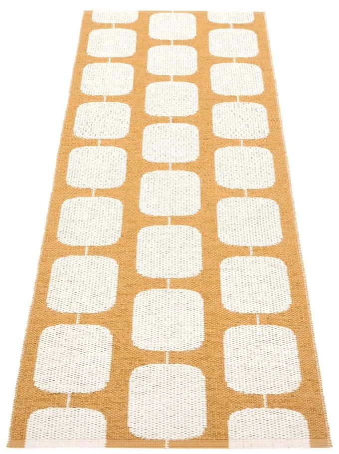 Covor tip traversă pentru interior și exterior galben ocru/crem 70x200 cm Sten Ochre – Pappelina