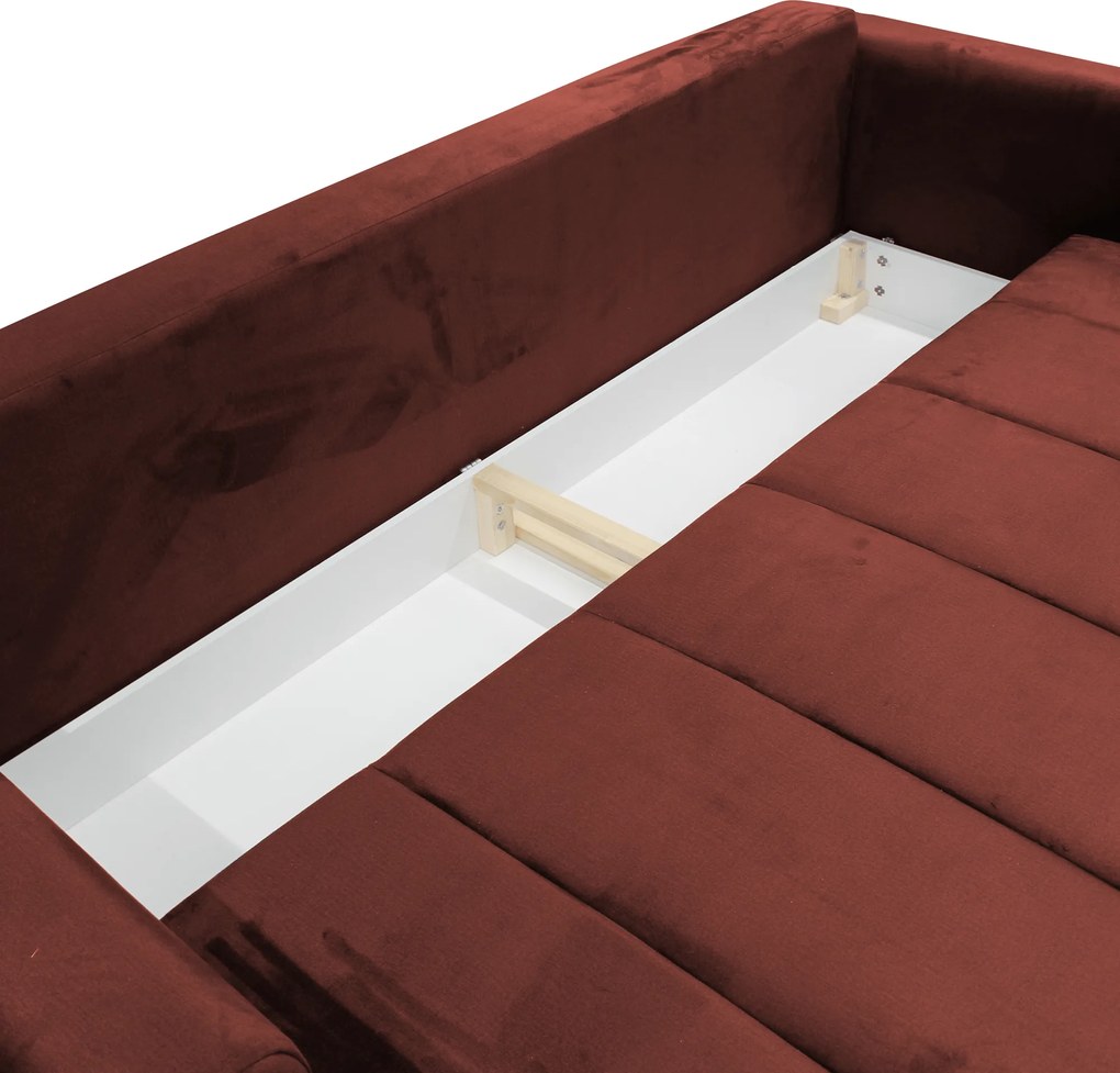 Canapea extensibilă, teracota, GRACE BIG SOFA